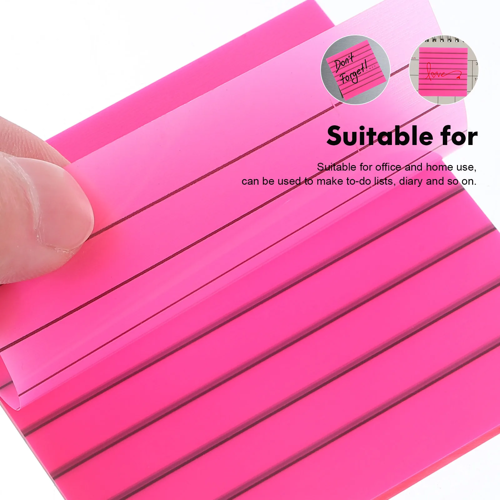 5 قطعة لوحات مذكرة صنعة جيدة شبه شفافة ذاتية اللصق ملاحظة ملصقات لمكتب المنزل الاستخدام اليومي المحمولة المدمجة #3