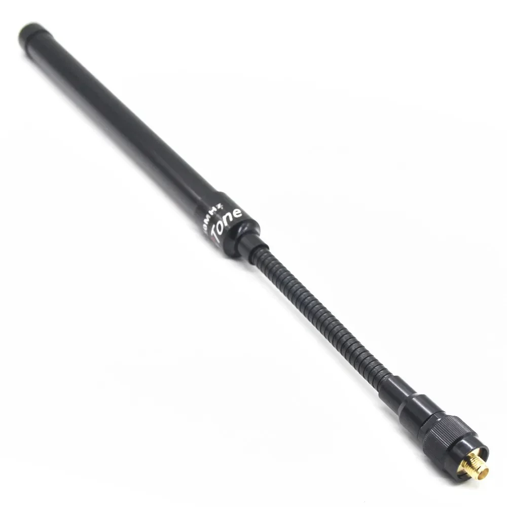 AT-33 Goose Tube SMA-Female Dual Band 144/430Mhz Foldable CS Tactical Antenna For Walkie Talkie Baofeng 5R BF-888S Radio