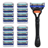 5-layer razor blade, men's manual razor blade, safety razor blade, classic reusable razor blade for skin protection combination