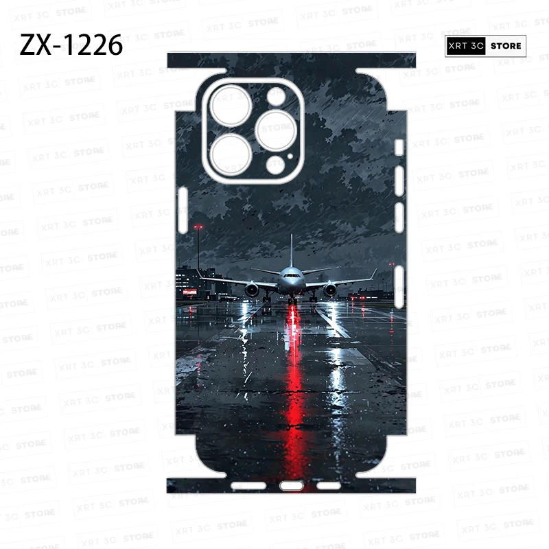 Colorful Skin Sticker for iPhone16 15 Pro Max 14 13 12 Phone Sticker Back Film Side Frame Protector (Not Phone Case)