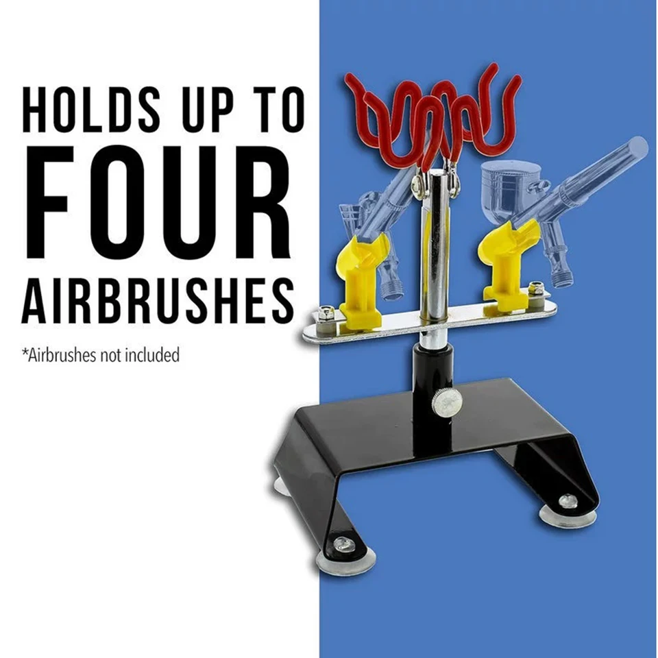 

Airbrush Holder Stand for 4 Pens,Universal Storage Rack for Airbrush & Air Compressor,Portable Model Painting Tool Organizer T30