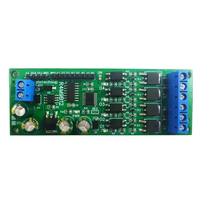 4CH Solid State Motor Relay Module DC 6-24V Multi-Function for PLC TTL232 RS485 Modbus RTU at Command Industrial Control
