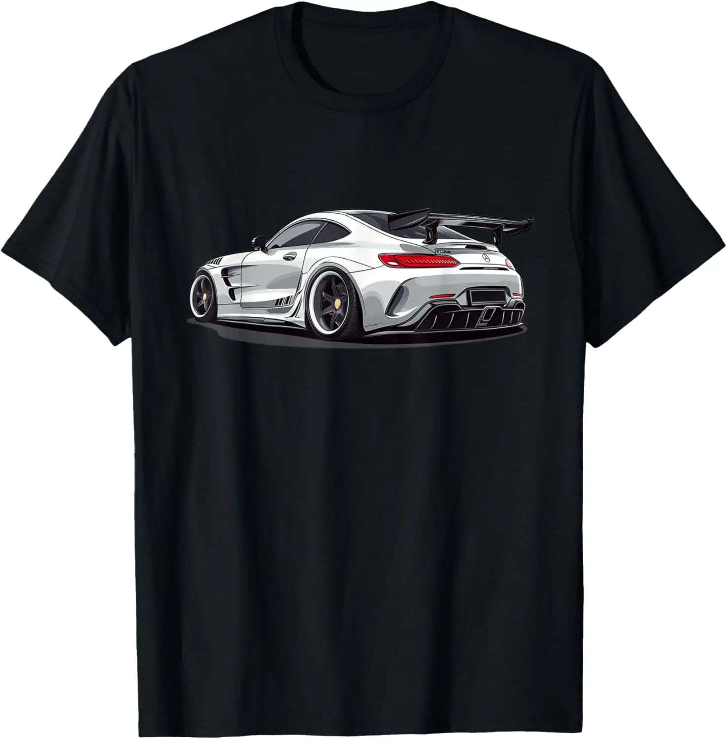 White GT3 Merc Hand Drawn AMG Super Car T-shirt T-Shirt