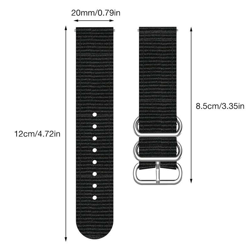 For Garmin Venu SQ Watch Strap Soft And Breathable Nylon Replacement Strap