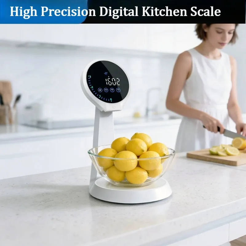 

High Precision Digital Kitchen Scale, Multifunction Food Baking Scale with Accurate Gram Weighing