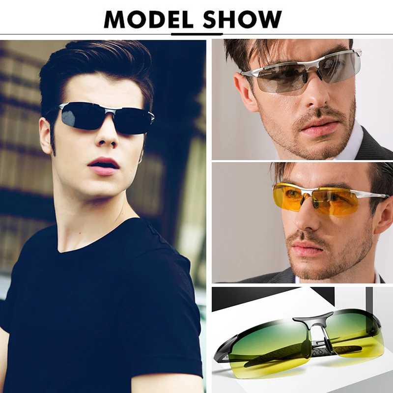 Luxury Brand 2022 Aluminum Sunglasses For Men Polarzed Sun Glasses Man Day Night Driving Anti-Glare Wome Oculos De Sol Masculino