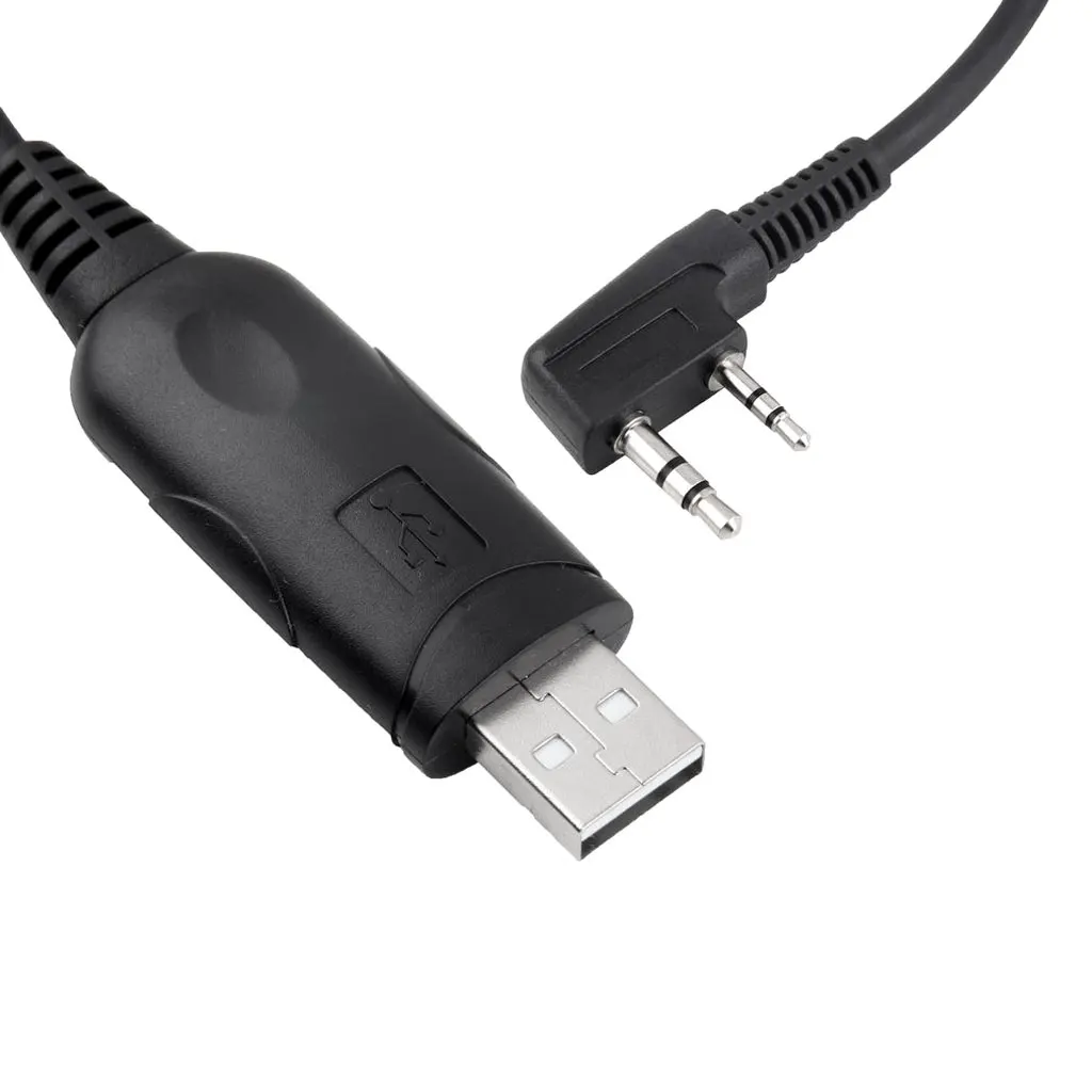 2 in 1 USB Programming Cable Flexible K Plug Accessory for Baofeng -5r and Multi Brand Radios