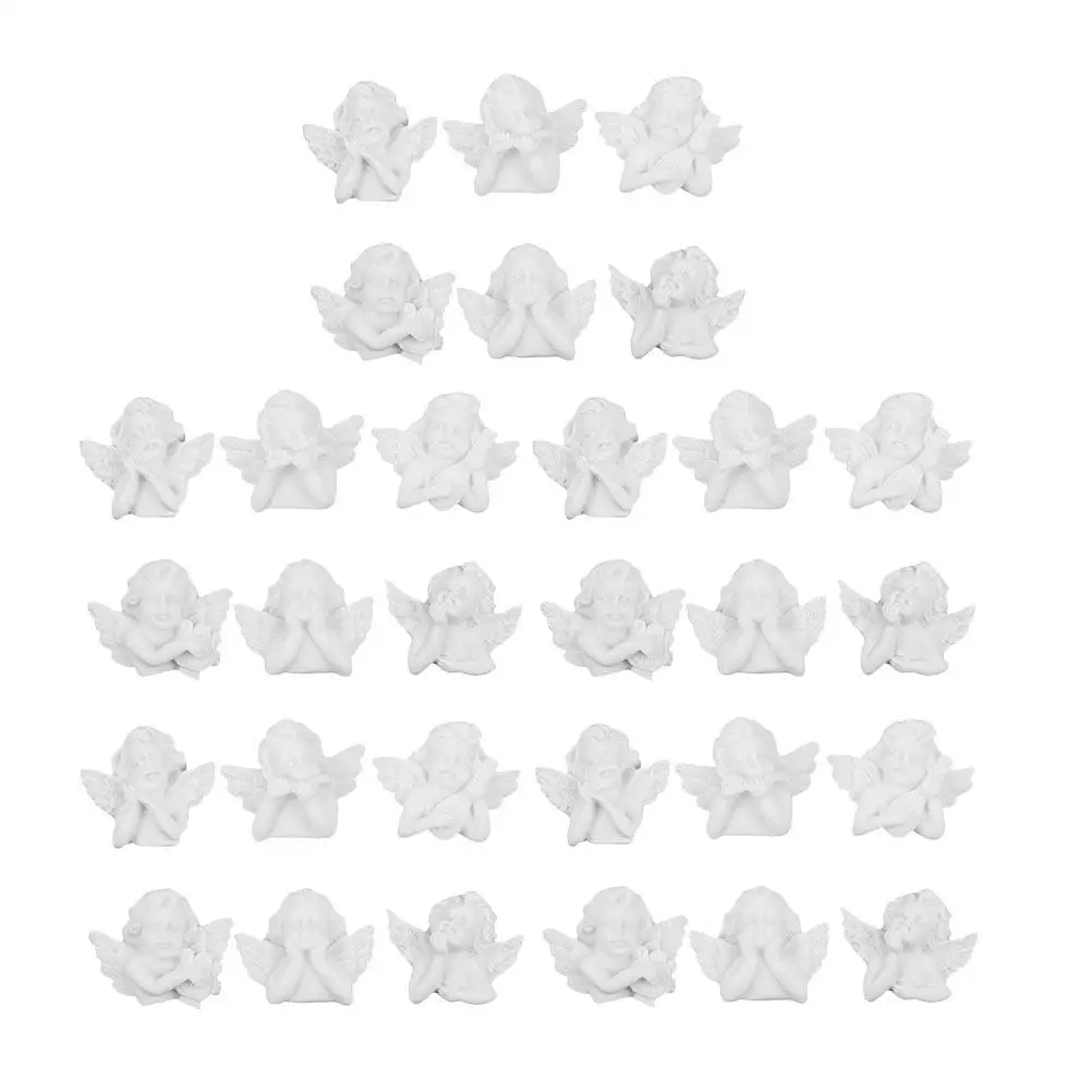 

60 Pcs DIY Phone Case Accessories Mini Resin Angel Embellishments Lightweight Safe Craft Decorations Storage Containers