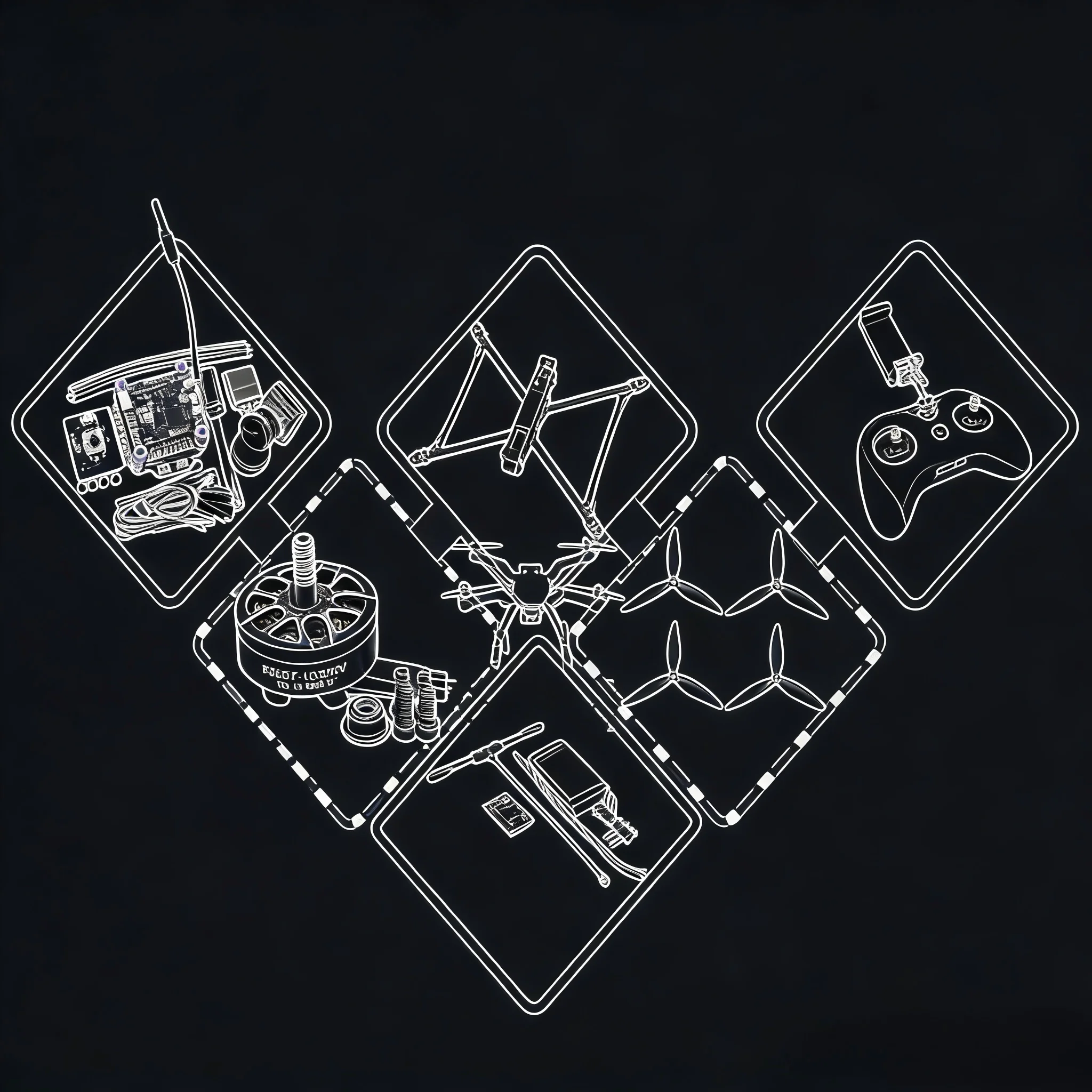 

MARK4 V2 8inch 9inch 10inch H743 Flight Control 60A 4INI ESC rack drone FPV carbon fiber PV Racing Drone Quadcopter Freestyle