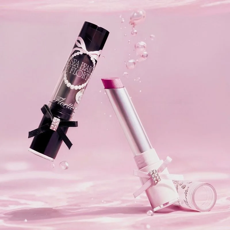 FLORTTE ガラス海シリーズソリッドリップグロスミラーリップグロスウォーターライト韓国リップティントリッププランパーグロス保湿口紅