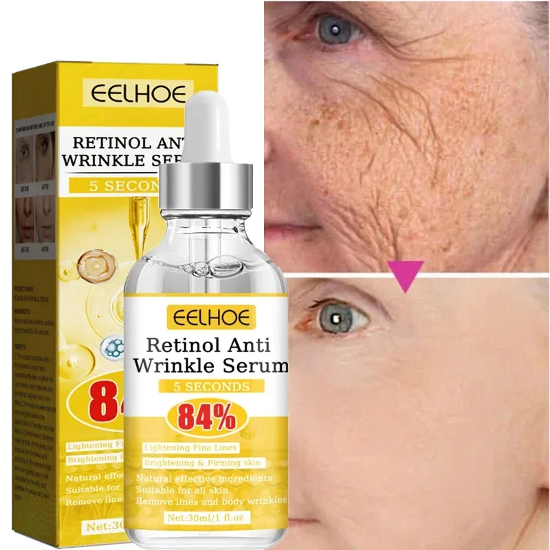 Retinol Anti Wrinkle Facial Serum Anti Aging Lift Firming Essence Fade Fine Line Remove Neck Wrinkle Whitening Repair Skin Care