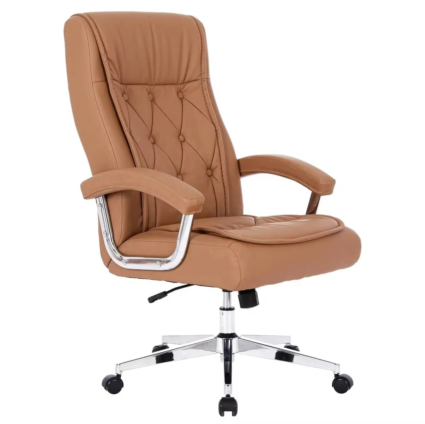 

Luxury High Back Ergonomic Leather Office Chair Modern Style Executive Office Chair Swivel Height Adjustable Boss Chair