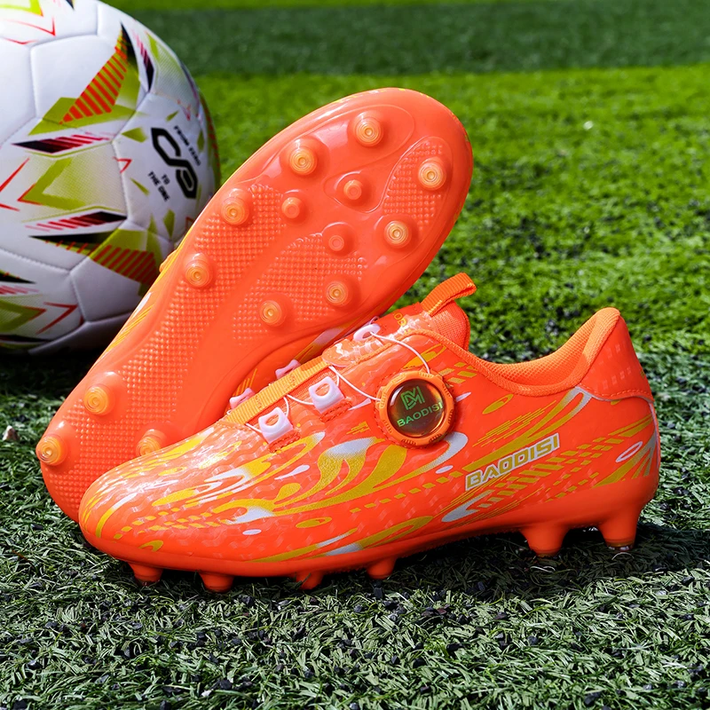 

New Kids Football Boots Society Cleats Soccer Shoes Professional Children Football Field Boots Original Non Slip Sneakers Fast