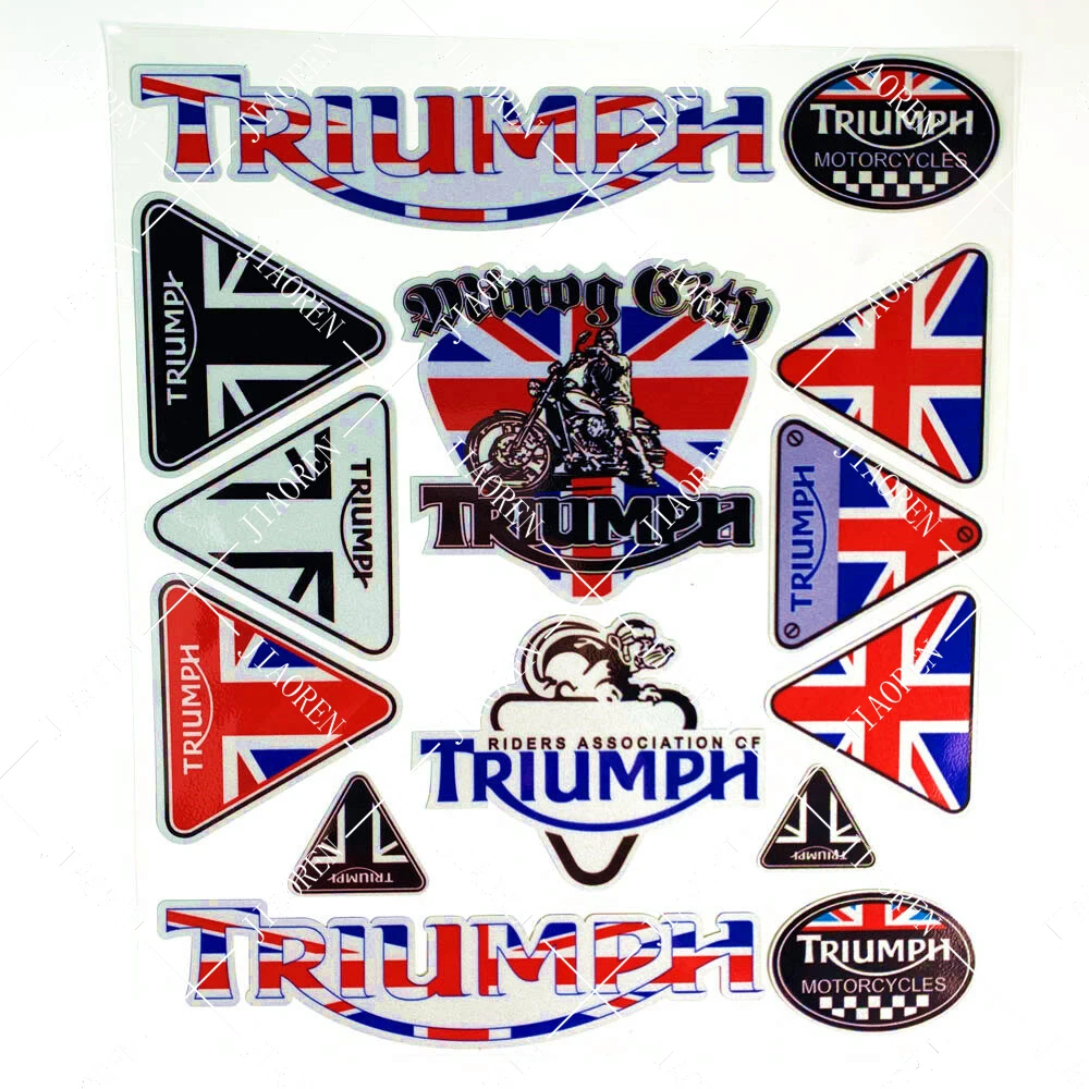 Triumph Sticker Motorcycle Tank Decals For 675 765 Tiger 800 900 Speed Triple1050