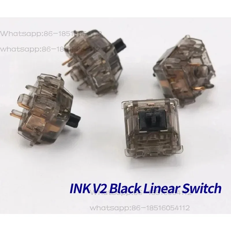 INK V2 Switch Linear 60g Force Customized Hot Swap DIY 5pin Gaming Mechanical Black Switches
