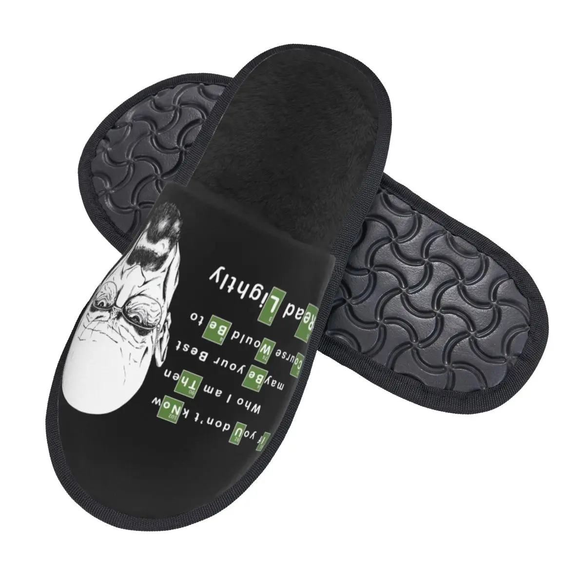 Custom Breaking Bad Soft Memory Foam House Slippers Women TV Show Cozy Warm Anti-Skid Slipper