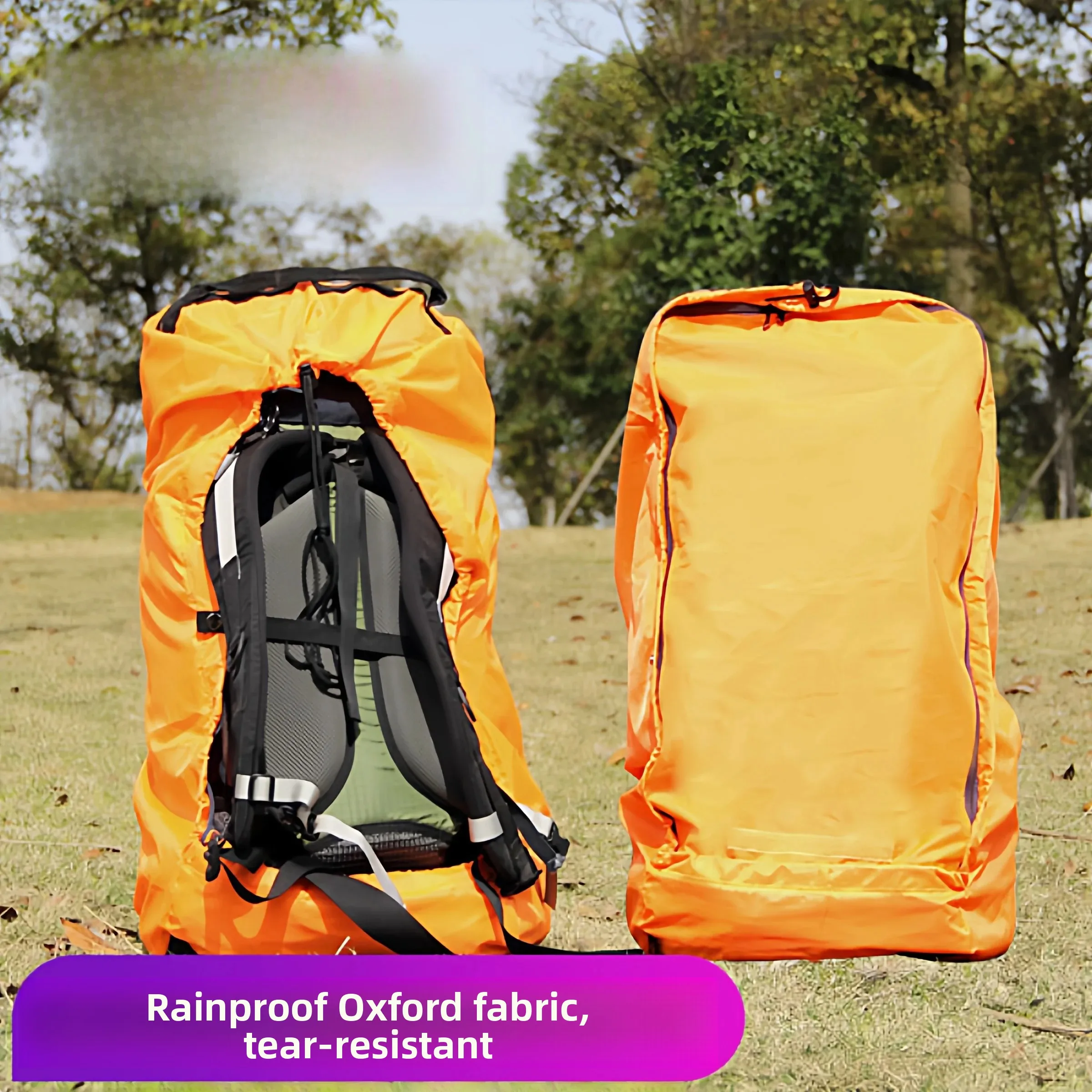 Waterproof Dustproof Outdoor Hiking Backpack Cover Full Enclosure Rain Shield Double Shoulder Bag Protector for Shipping