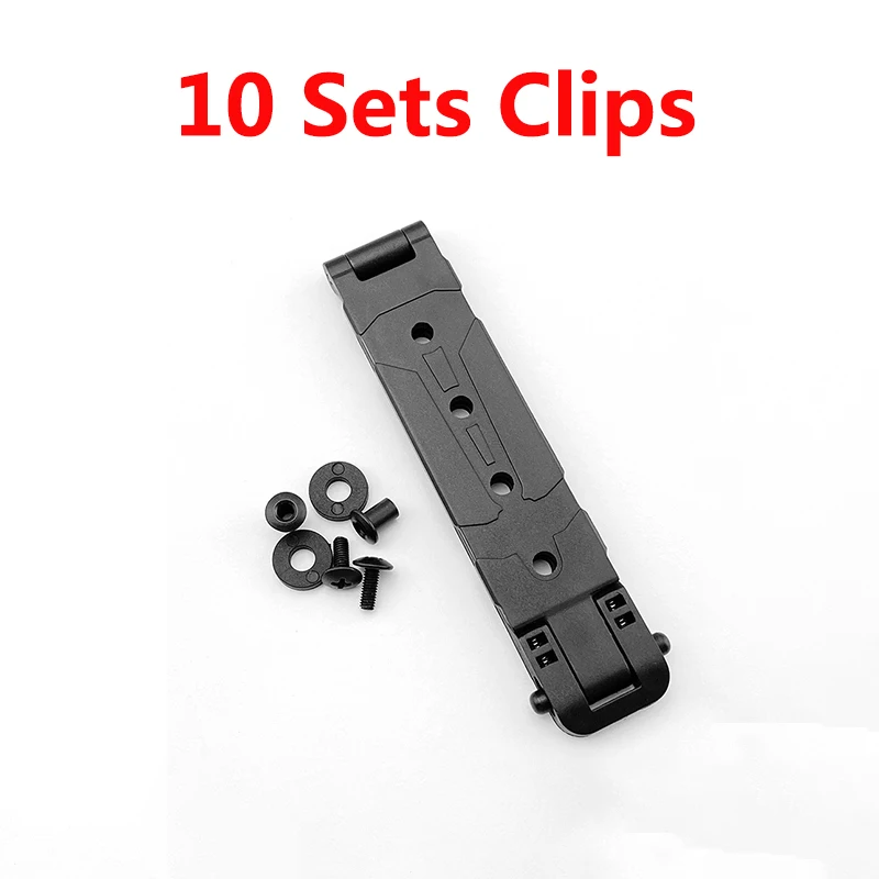 10 Sets MOLLE-LOK Molle Buckle Knife Scabbard Sheath Holster Belt Clip DIY Making Accessories Part Wasit Clamp Carry System Tool