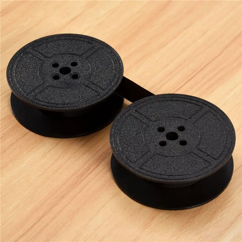 AEE7-4 Pack Typewriter Ribbon Twin Spool Typewriter Ribbon Ink Twin Spool Ink Replacement Part For Most Typewriter
