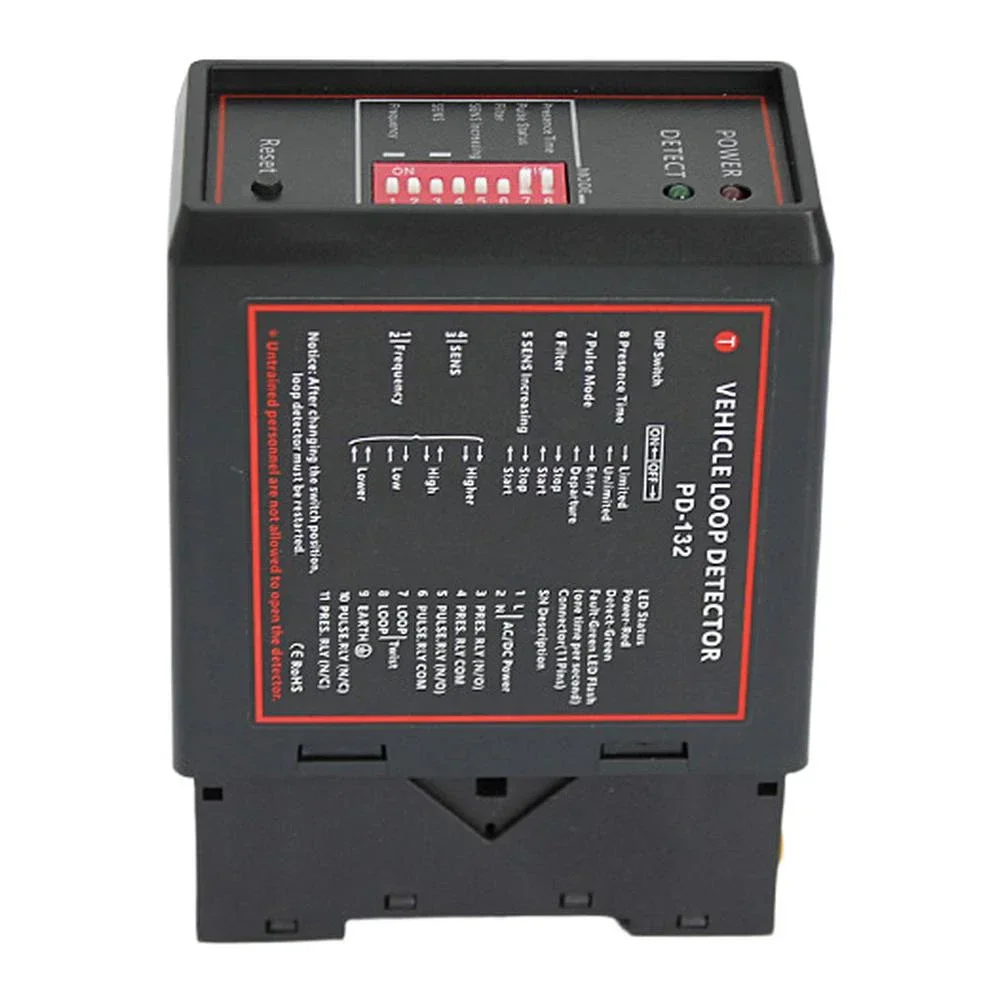 

DC12V/24V DP132 Ground Detector Single Channel Inductive Vehicle Loop Detector Controller Module For Barrier Gate Opener Motor