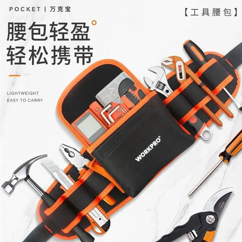 Hardware tools large capacity Fanny pack Multifunctional electrical maintenance kit hanging bag Electric drill bag canvas bag