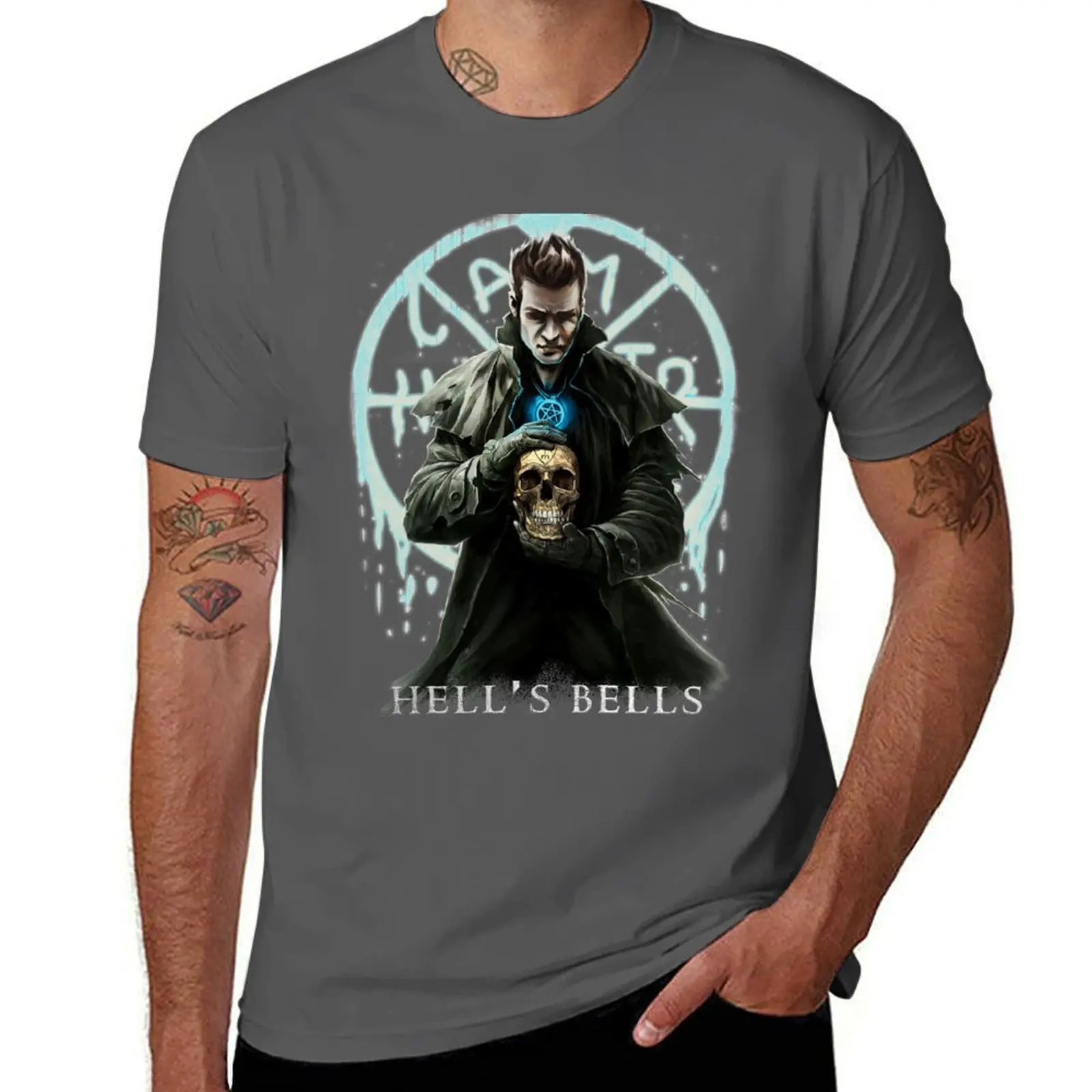 

Dresden Files Harry Hells Bells T-Shirt anime tshirt t shirt for man 100 percent cotton T-Shirt