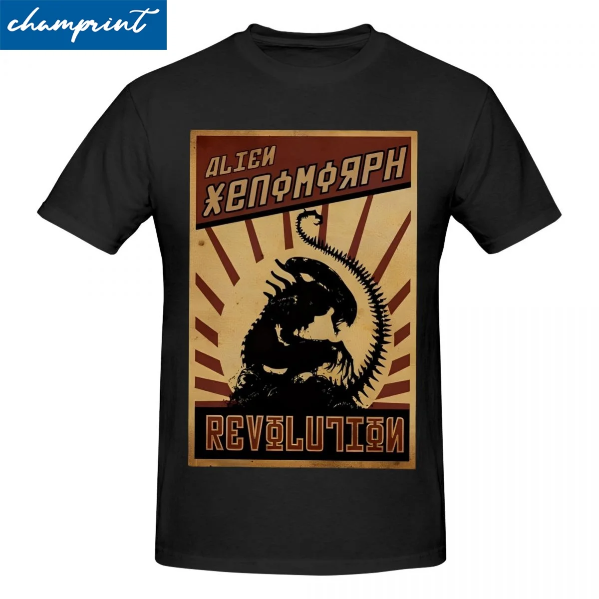 Men Women's Alien Xenomorph Revolution T Shirt Cotton Clothing Casual Short Sleeve Round Neck Tees 4XL 5XL T-Shirt