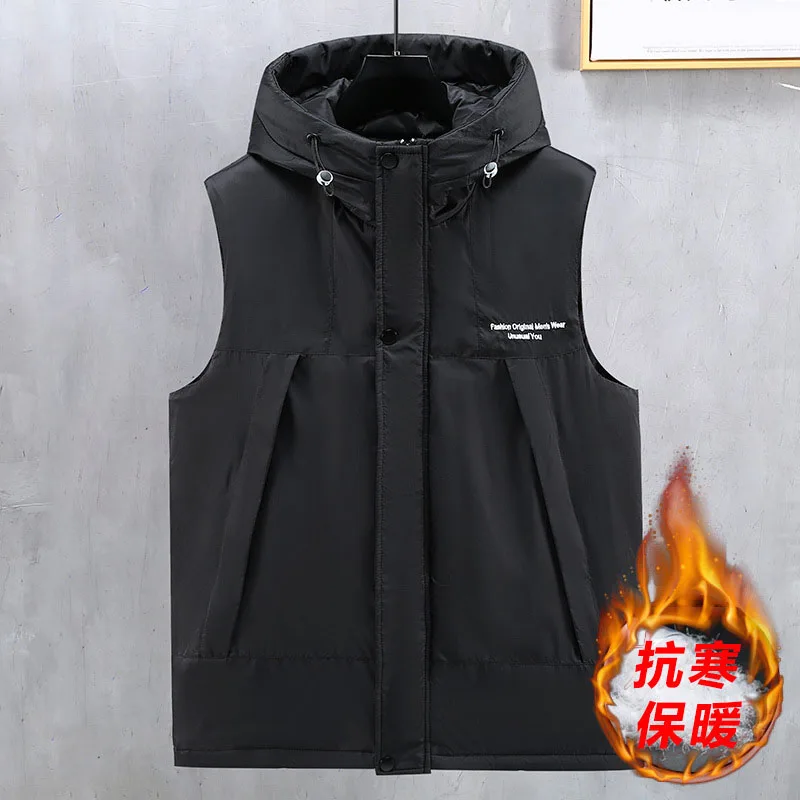 Plus Size 160kg Autumn Winter Large Size Vests 11XL 10XL Loose Sleeveless Jackets