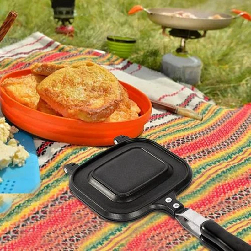 1 PCS Omelet Pans Hot Sandwich Maker No-Fume Pan Double-Sided Non-Stick Frying Pan Frying Pan For Sandwich Toast Bread