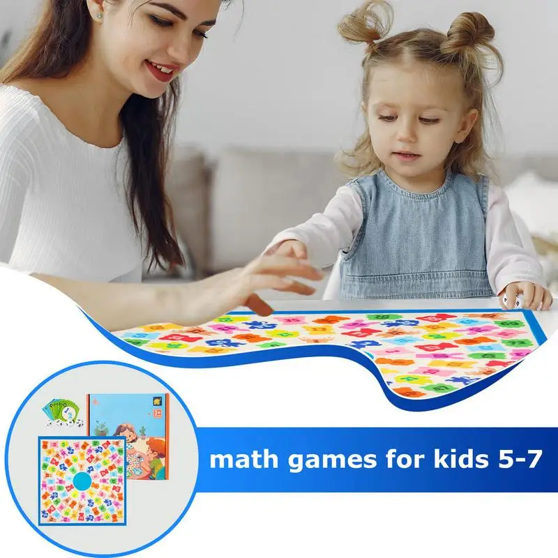 Jeux de société arithmétiques interactifs, jeu de multiplication d'animaux, aides au comptage du fuchsia, jouets amusants, cadeaux mathématiques