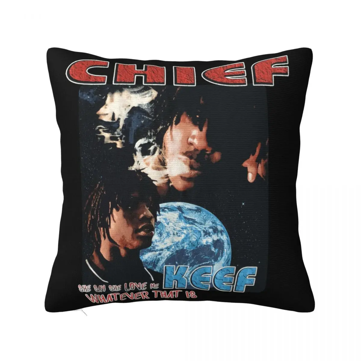 Vintage Rare Marino Morwood Chief Keef She Say She Love Me Atmungsaktives Rap Hip Hop Headband Pillow Case