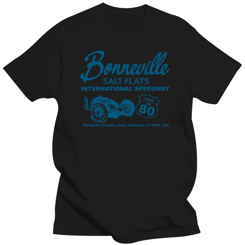 Classic Race Car T Shirt Tee Vintage Bonneville Belly Tank Speed trials Hotrod