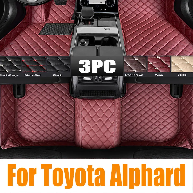 

Car Floor Mat for Toyota Alphard AH30 Hybrid 2016~2023 2017 Parts Panel Foot TPE Liner Carpet Pad Custom Cover Rug Accessories