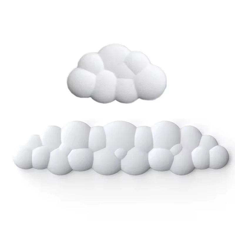 Keyboard Cloud Wrist Rest Pad Relief Mouse Wrist Support Mousepad With Cloud Shape Wrist Rest Pad Soft PU Material Anti-Slip Kit