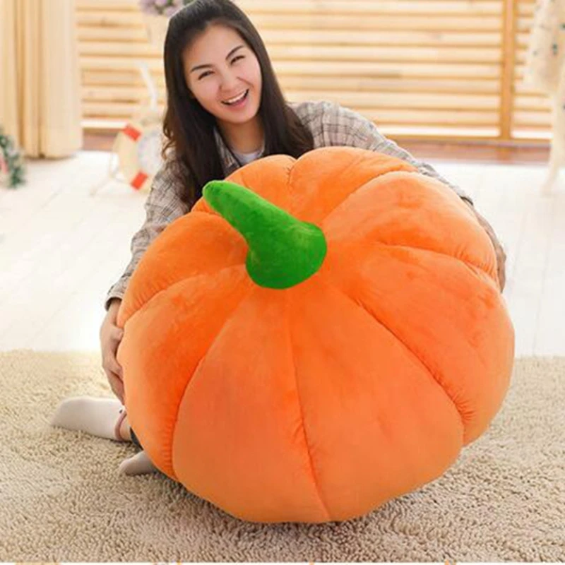 

New Halloween Decor Realistic Pumpkin Plush Toys Cute Stuffed Plant Dolls Plushie Throw Pillow Sofa Cushion Home Halloween Decor