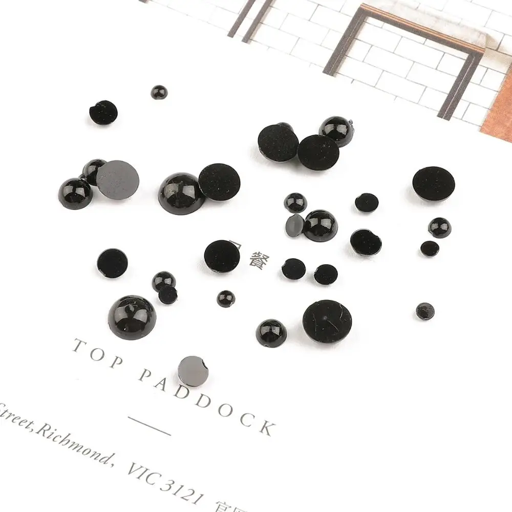20-500 pz Nero FAI DA TE Animale Bulbo Oculare/Narize Panda Orso Rotondo/Ovale Peluche Bambola Occhio/Nariz Capibara Cane di Sicurezza Artigianato Giocattoli Accessori