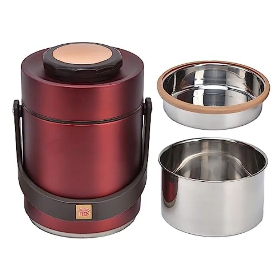 Leakproof Vacuum Insulation Food Flask Stainless Steel 3 Layer Insulated Food Jar for 5H Lunch Box Containers for Adults
