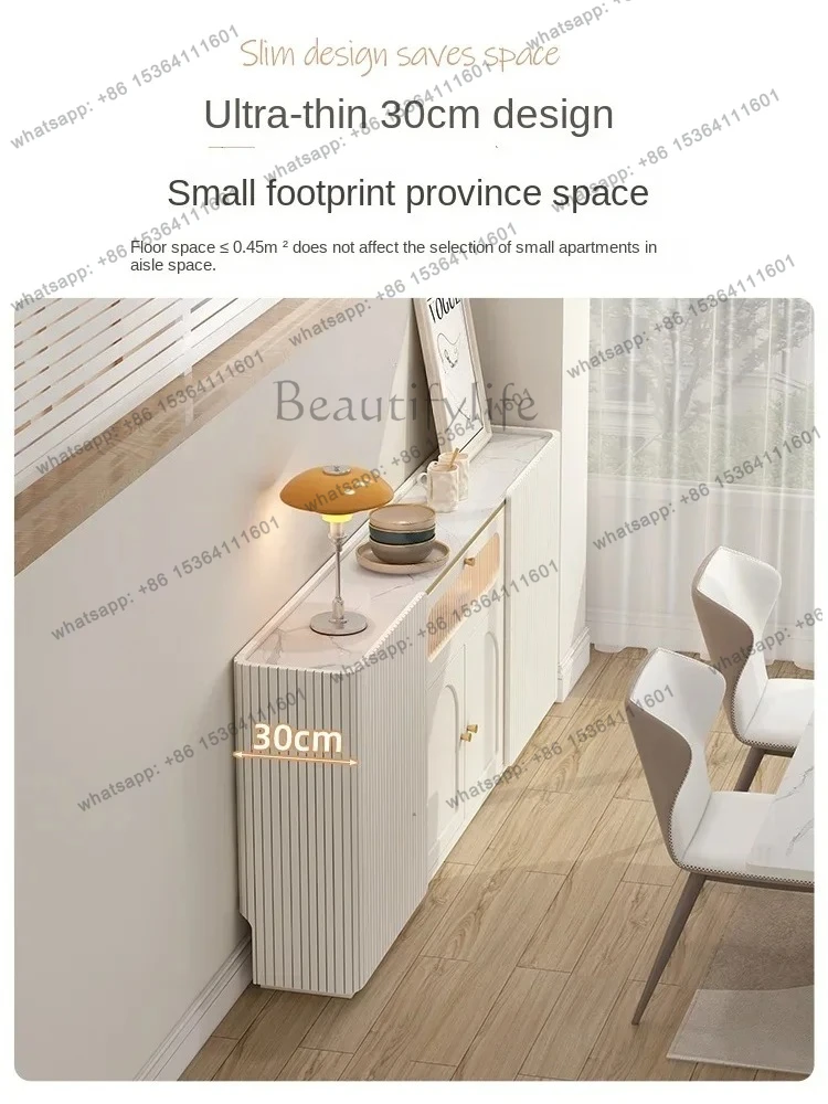 ultra-thin side cabinet 30CM kitchen thin cabinet light luxury narrow side cabinet locker
