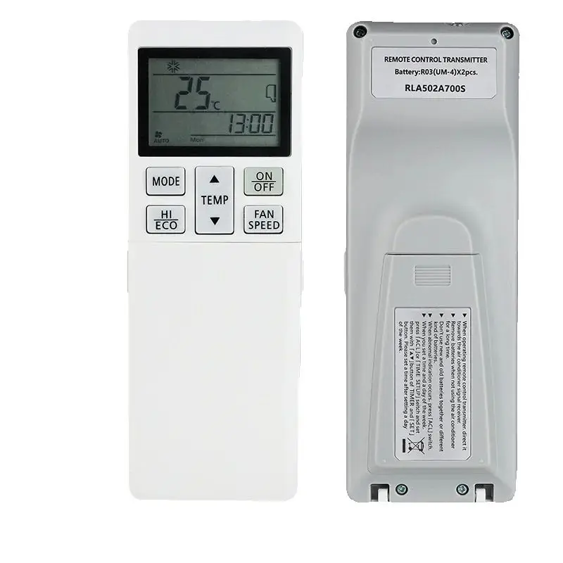 

RLA502A700S For Mitsubishi Remote Control Replacement, For Mitsubishi Air Conditioner Controller RLA502A700B SRR25ZM-S SRR35ZM-S
