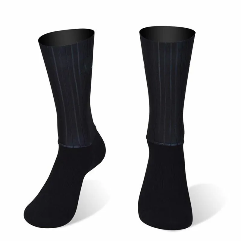 AliExpress NONE Cycling 2025 New Aero Whiteline Socks Anti Silicone Summer Socks Men Slip Bicycle Sport Running Bike Socks Calcetines Ciclismo