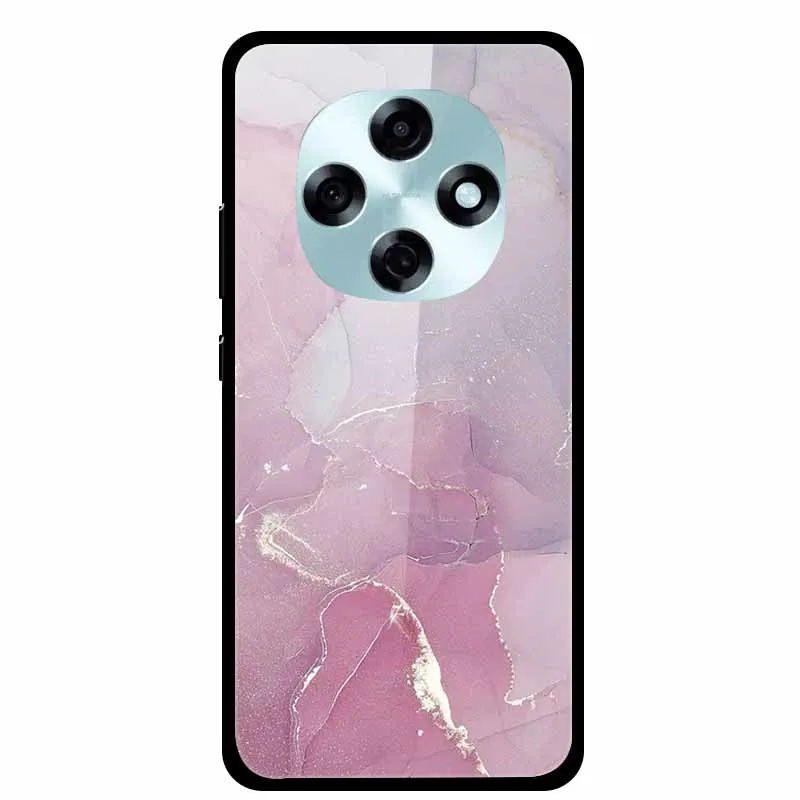 حافظة من الزجاج المقسى لهاتف OPPO A6 A5i pro غطاء ممتص للصدمات Funda لهاتف OPPO A6i A5 لون رخامي هدية جراب هاتف غطاء حماية خلفي صلب #4