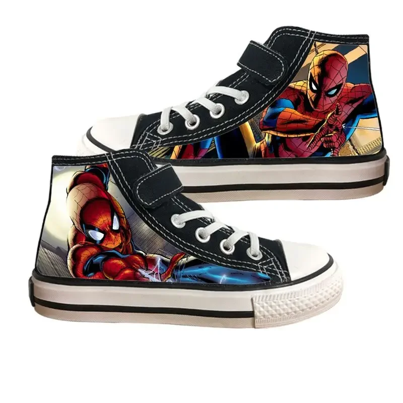 Spider-man cartoon canvas shoes anime explosive style antiscivolo bel Velcro graffiti anime sneakers sportive traspiranti casual