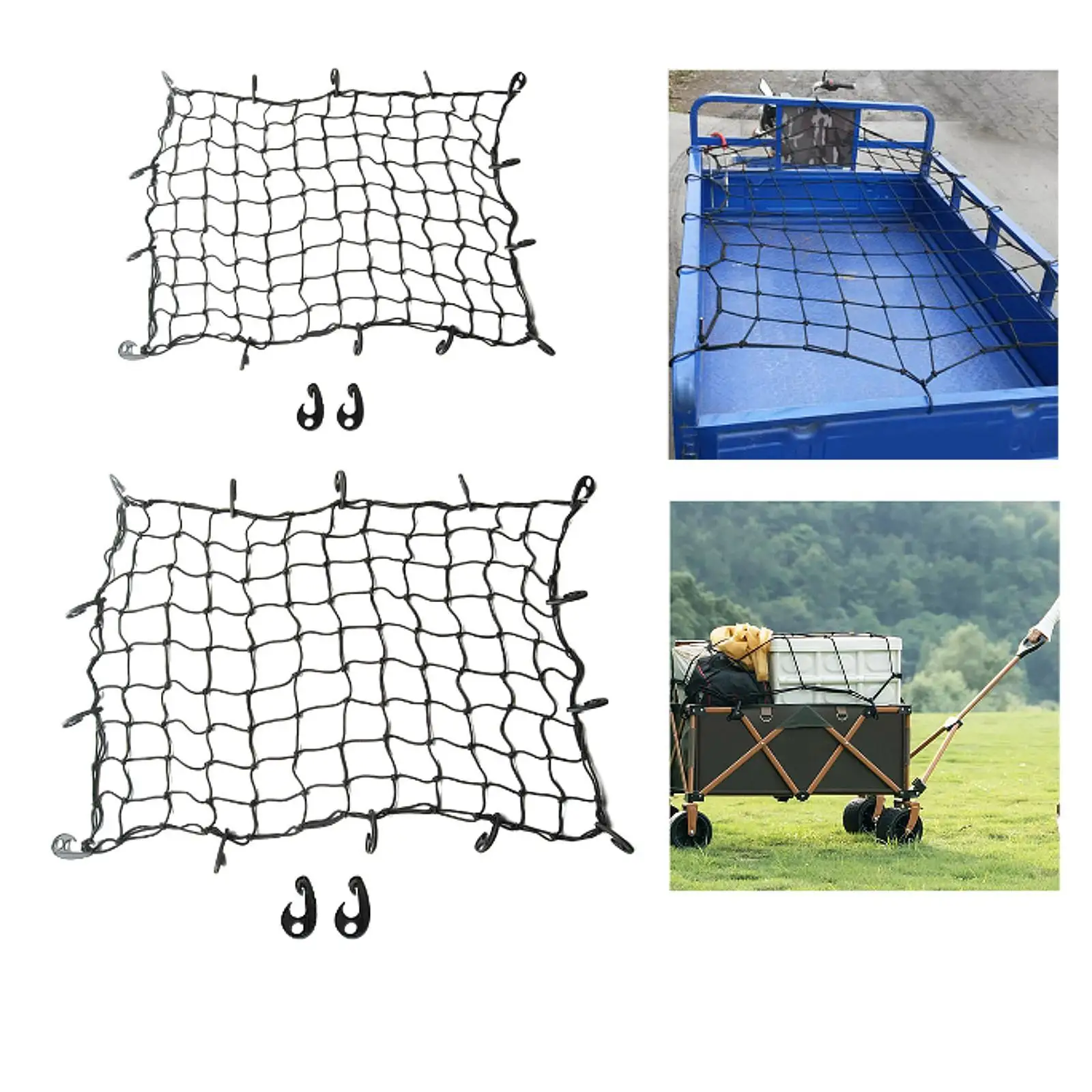 

Универсальная грузовая сетка для багажника на крышу. Легко устанавливается для тяжелых условий эксплуатации для поездок на свежем воздухе.