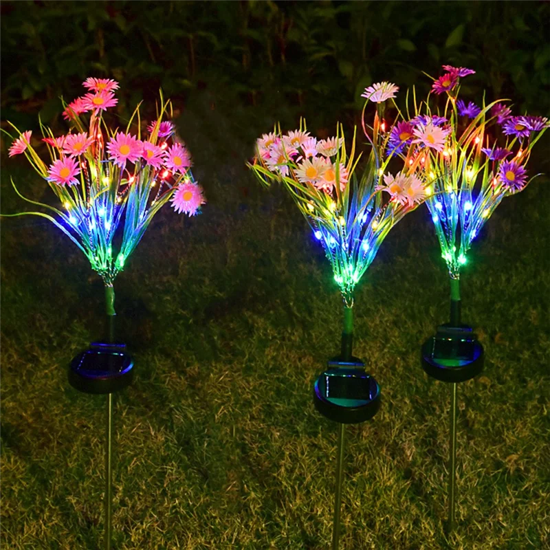 

NHG-d3PCS Solar Garden Lights Solar Swaying Light, Sway By Wind, Outdoor Lights for Yard Patio Decoration Color