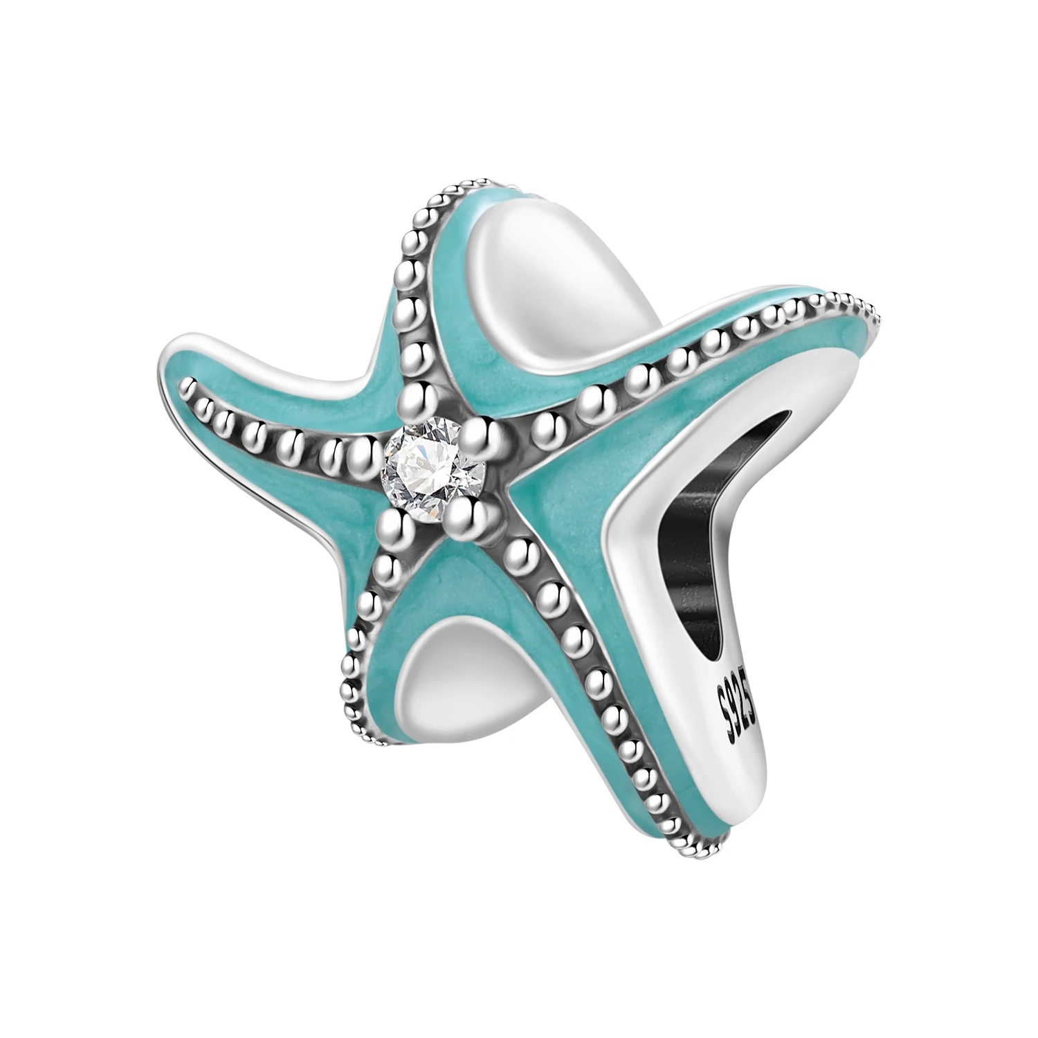 Orstarry 925 Sterling Silver Sea Star Marine Organisms Beads Original Pendants Bracelet Charm Jewelry Party DIY Trendy Gifts