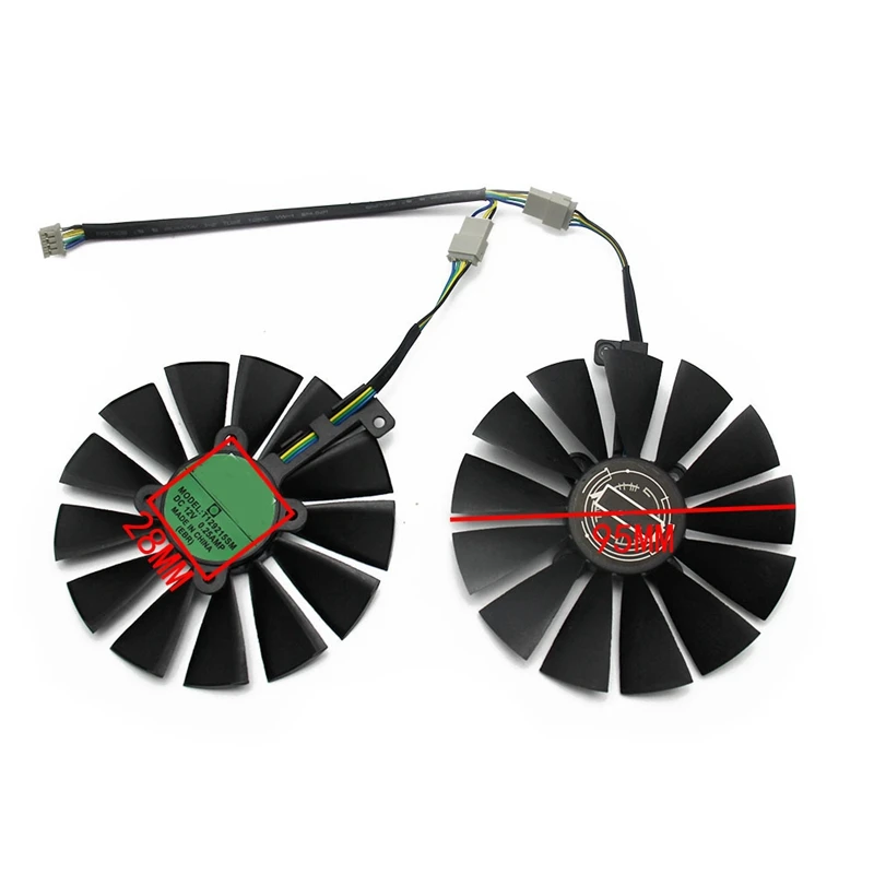 95MM T129215SM Cooler Fan For ASUS STRIX RX 470 580 570 GTX 1050Ti 1070Ti 1080Ti Gaming Video Card Cooling Fan