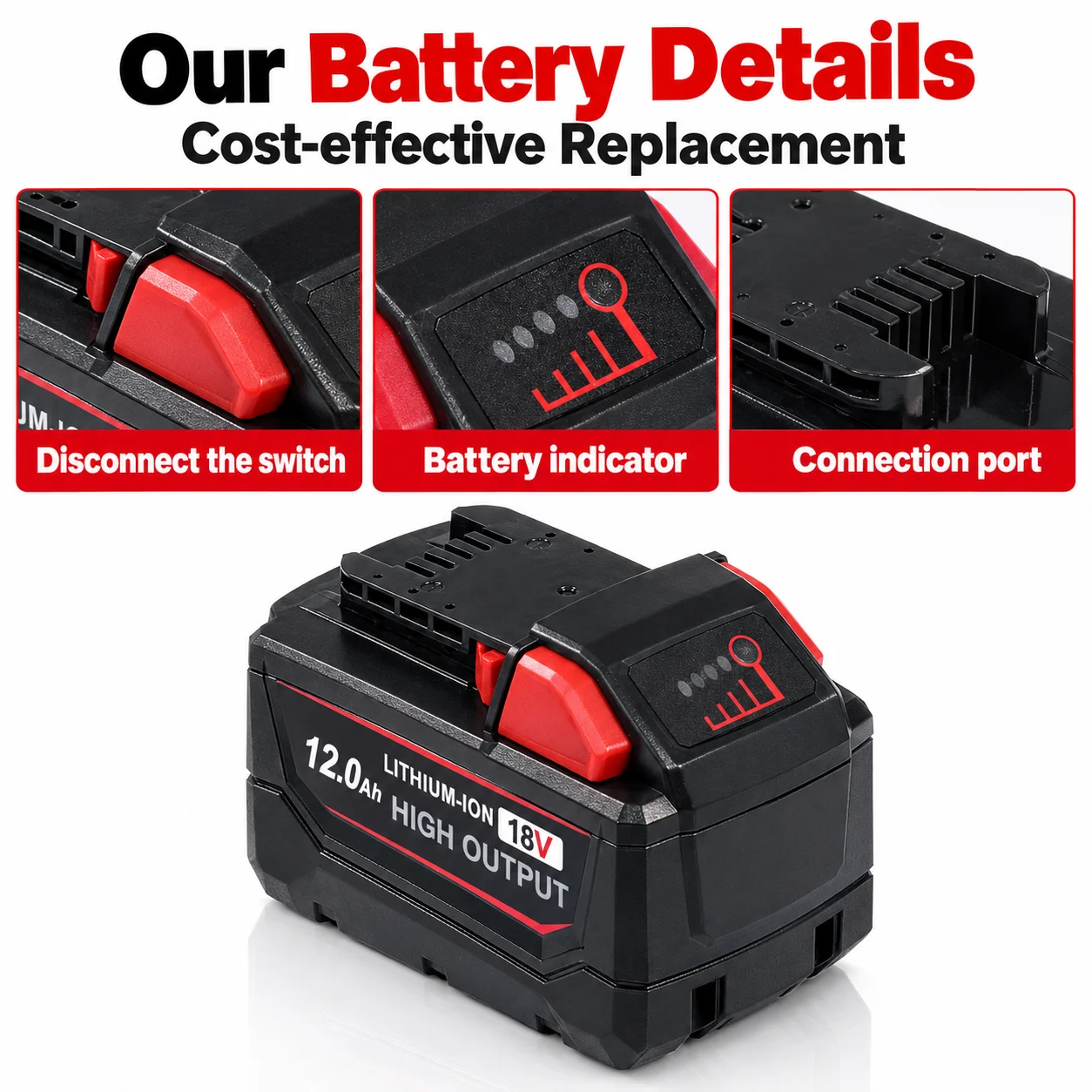 Batteria di ricambio da 18 V e - Milwaukee Drill Sawzall recensione e prezzo