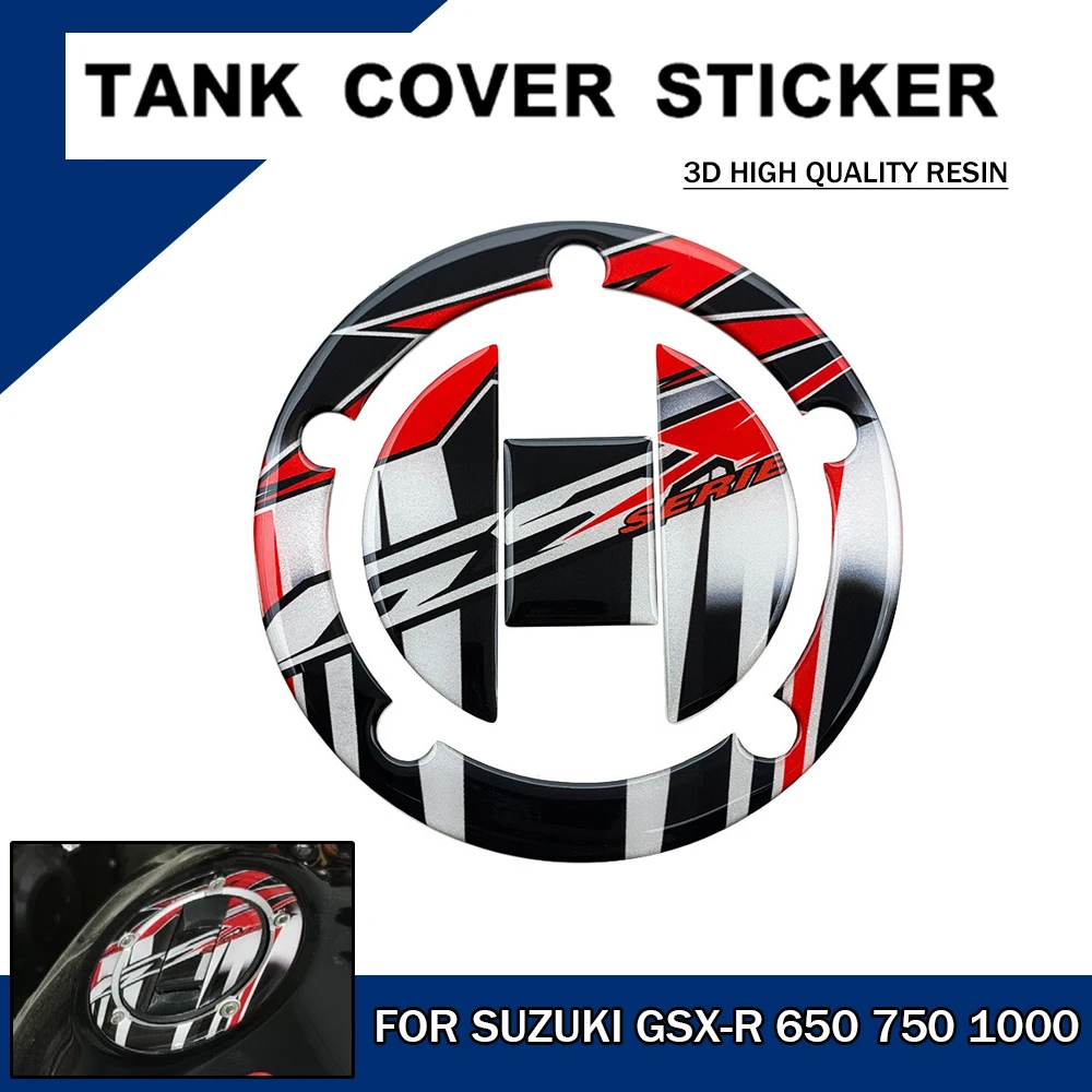 For Suzuki GSX-R Motorcycle 3D Fuel Tank Cover Protector Sticker For GSXR 600 750 1000 GW250 K3/K4/K5/K6/K7/K8/K9 Gas Cap Decals