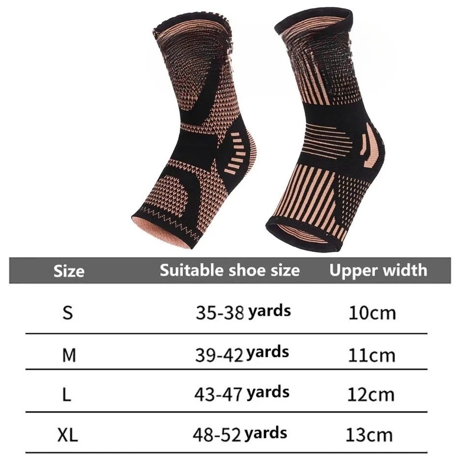 1 قطعة دعامة دعم خلخال رياضية مضغوطة للرجال والنساء للجري وكرة القدم وكرة السلة والرياضات الخارجية وواقي الكاحل