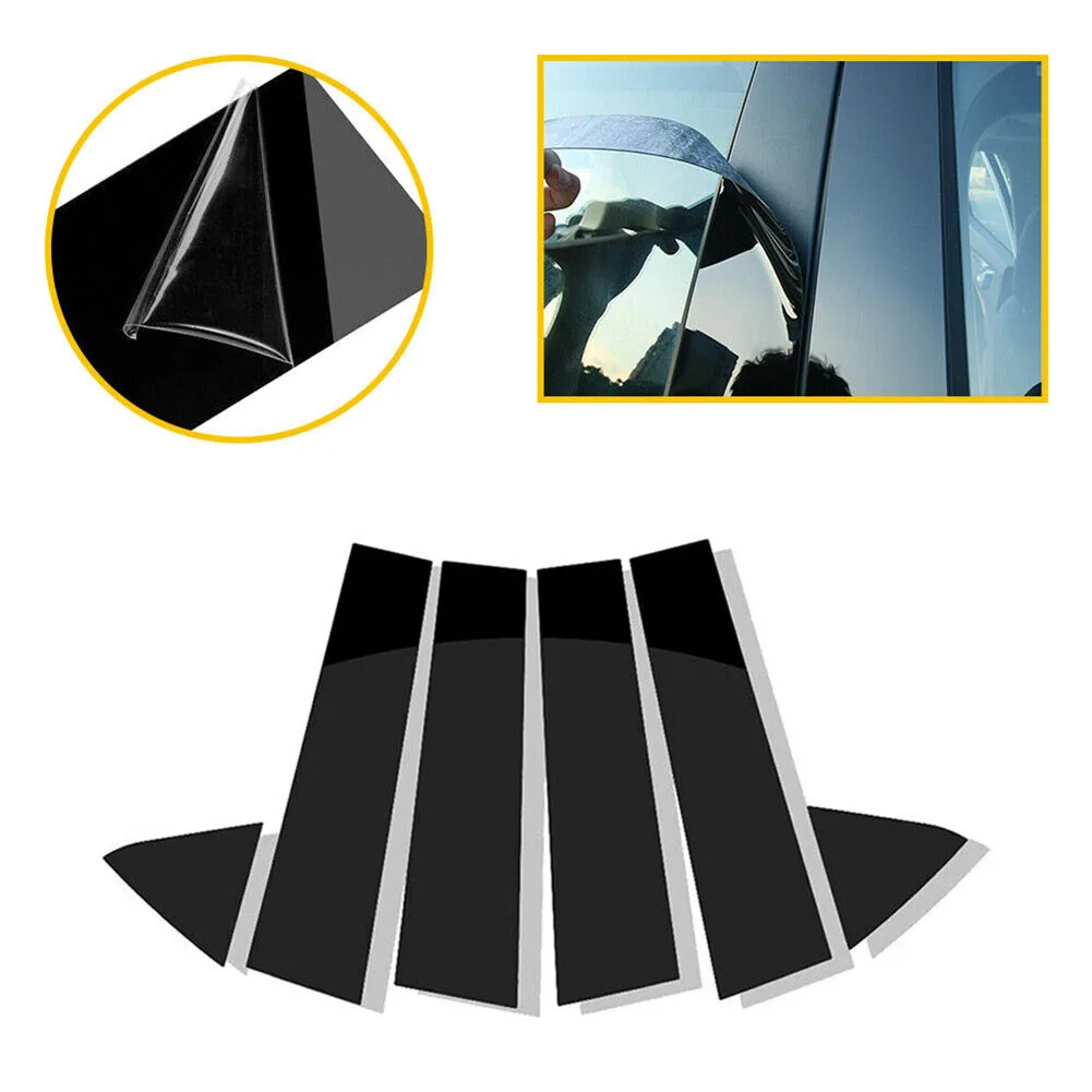 Door Pillar Trim Glossy Black Door Pillar Post Trims Cover for Dodge Charger 2006 2010 Direct Replacement Superior Quality
